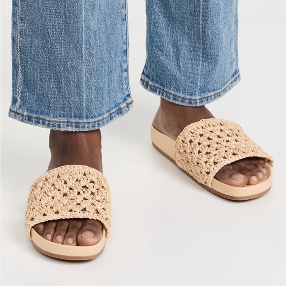 Loeffler Randal Raffia Slide Sandal - Picture 3 of 3